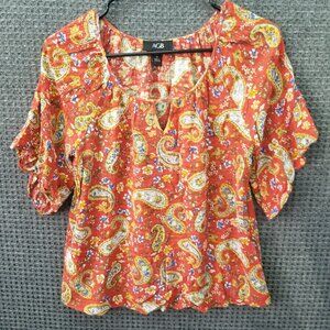 AGB Paisley Blouse Womens M
